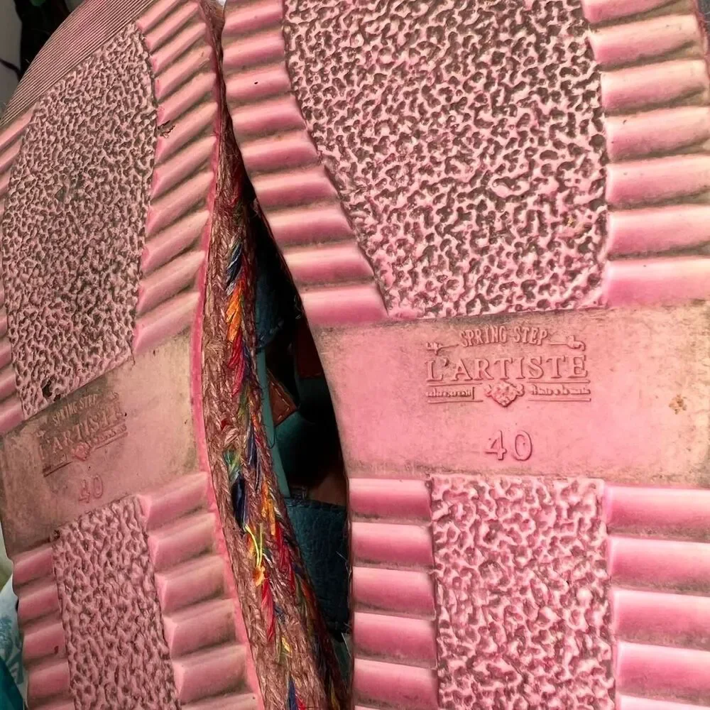 Artsy Boho Festival L'ARTISTE Tempest Leather Sandals - Picture 6 of 6